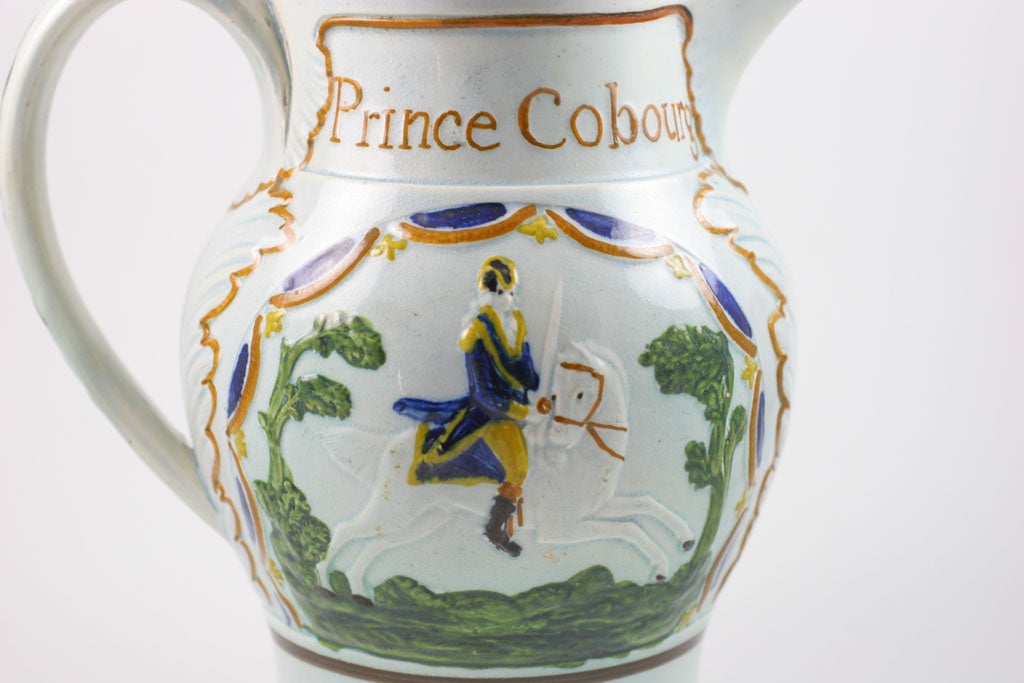 18th Century and Earlier Prattware Pitcher For Sale